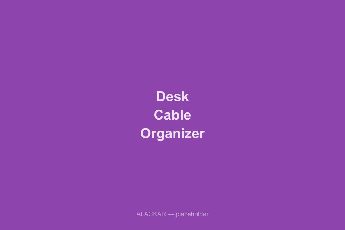 Alackar Desk Cable Organizer in use