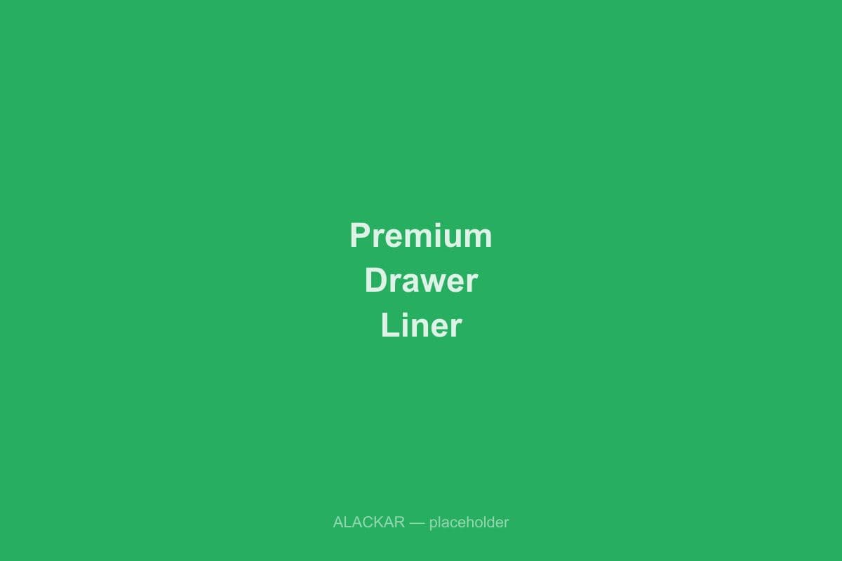 Alackar Premium Drawer Liner in use