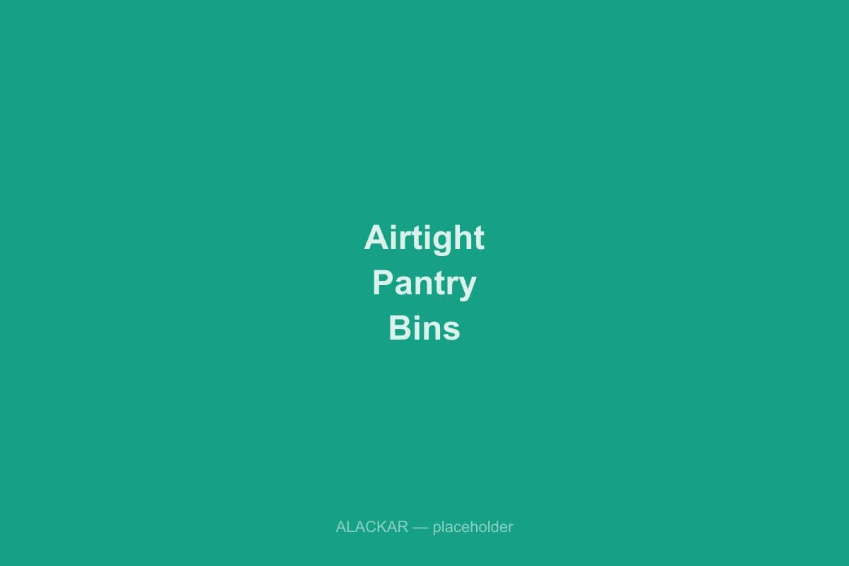 Alackar Airtight Pantry Bins (Set of 4) in use