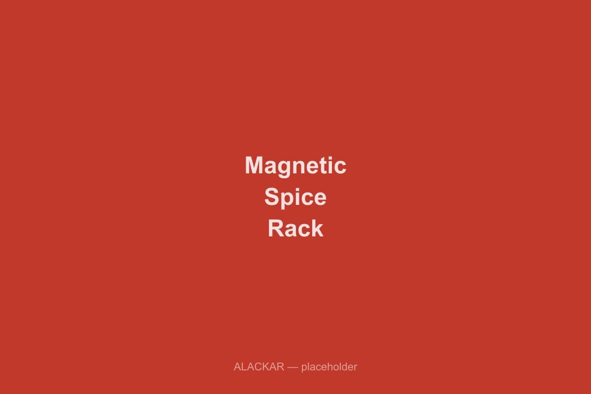 Alackar Magnetic Spice Rack in use