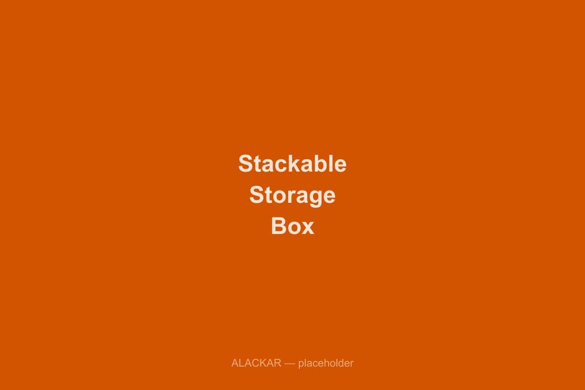 Alackar Stackable Storage Box in use